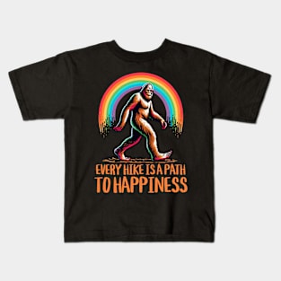 Every Hike Is A Path To Happiness Kids T-Shirt